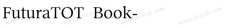 FuturaTOT  Book字体转换